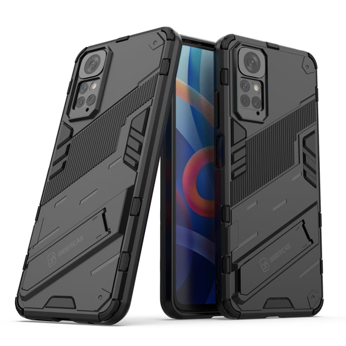 Punk Armor 2 en 1 PC + TPU Estuche para teléfono a prueba de golpes con soporte invisible, For Xiaomi Redmi Note 11 / Note 11S Global
