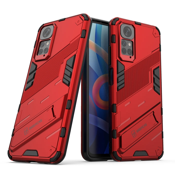 Punk Armor 2 en 1 PC + TPU Estuche para teléfono a prueba de golpes con soporte invisible, For Xiaomi Redmi Note 11 / Note 11S Global