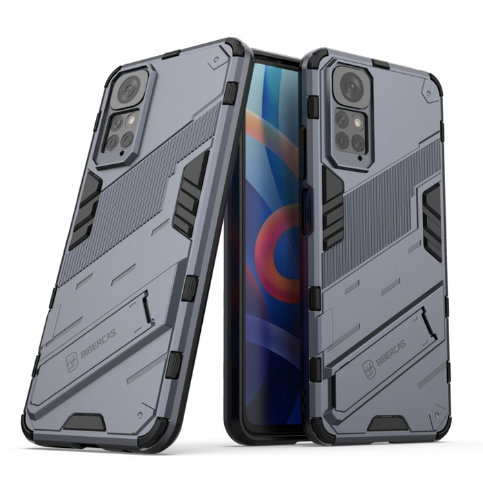 Punk Armor 2 en 1 PC + TPU Estuche para teléfono a prueba de golpes con soporte invisible, For Xiaomi Redmi Note 11 / Note 11S Global