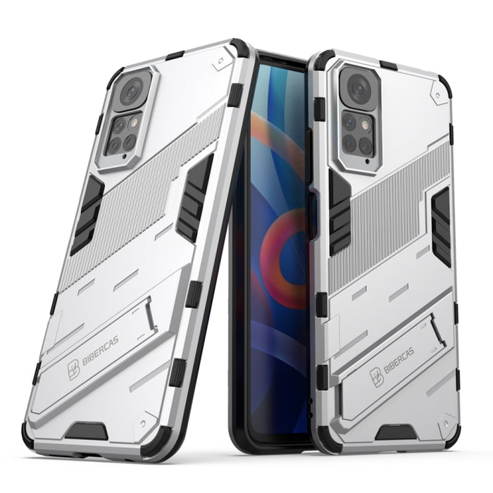 Punk Armor 2 en 1 PC + TPU Estuche para teléfono a prueba de golpes con soporte invisible, For Xiaomi Redmi Note 11 / Note 11S Global