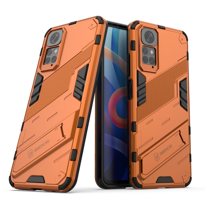 Punk Armor 2 en 1 PC + TPU Estuche para teléfono a prueba de golpes con soporte invisible, For Xiaomi Redmi Note 11 / Note 11S Global