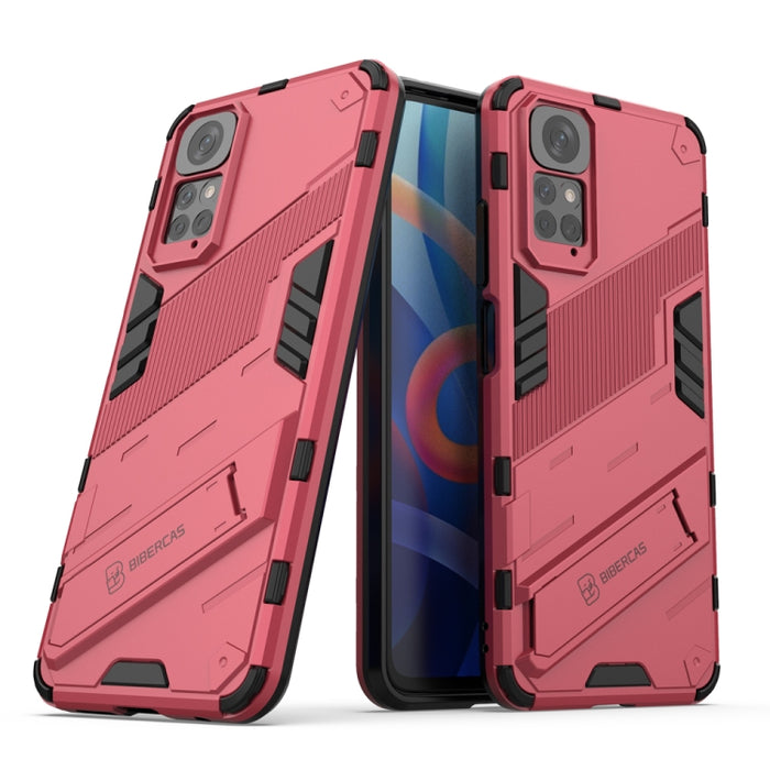 Punk Armor 2 en 1 PC + TPU Estuche para teléfono a prueba de golpes con soporte invisible, For Xiaomi Redmi Note 11 / Note 11S Global