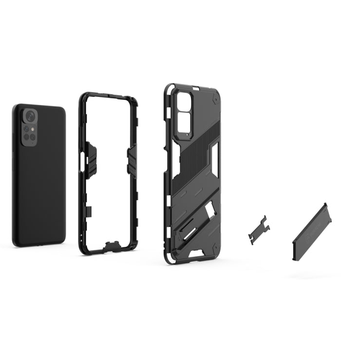 Punk Armor 2 en 1 PC + TPU Estuche para teléfono a prueba de golpes con soporte invisible, For Xiaomi Redmi Note 11 / Note 11S Global