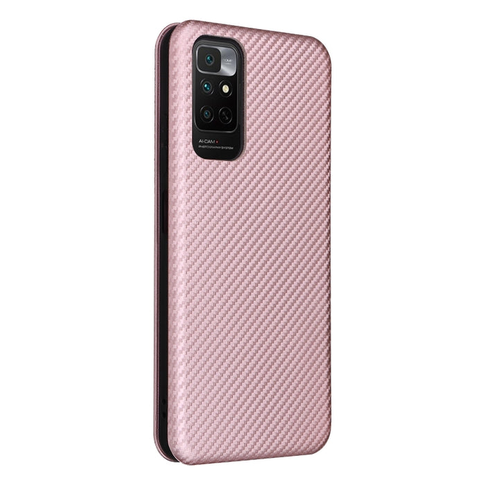 Caja del teléfono de la PU del tirón horizontal magnético de la textura de la fibra de carbono, For Xiaomi Redmi Note 11 / Note 11S Global, For Motorola Edge X30