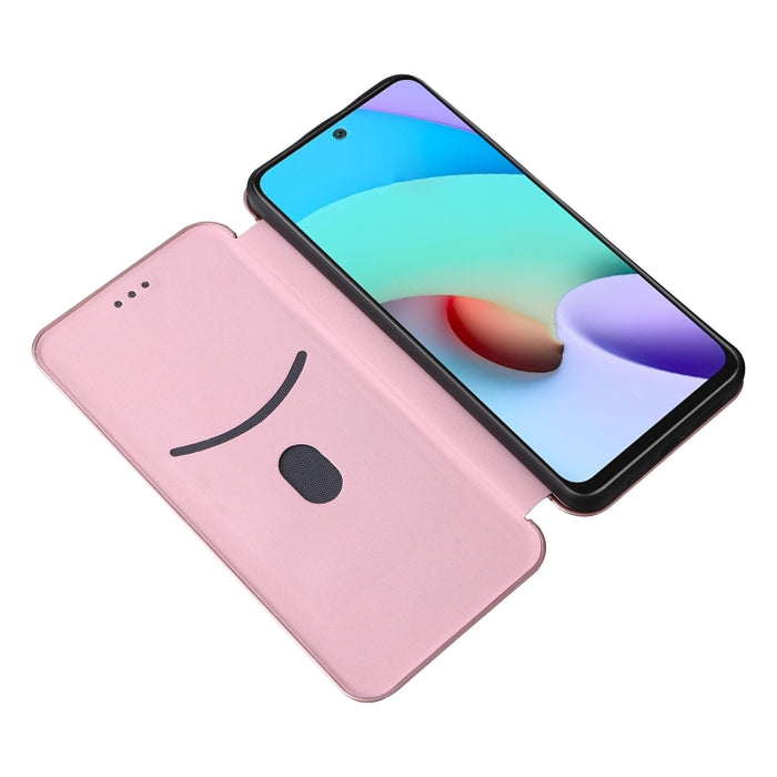 Caja del teléfono de la PU del tirón horizontal magnético de la textura de la fibra de carbono, For Xiaomi Redmi Note 11 / Note 11S Global, For Motorola Edge X30
