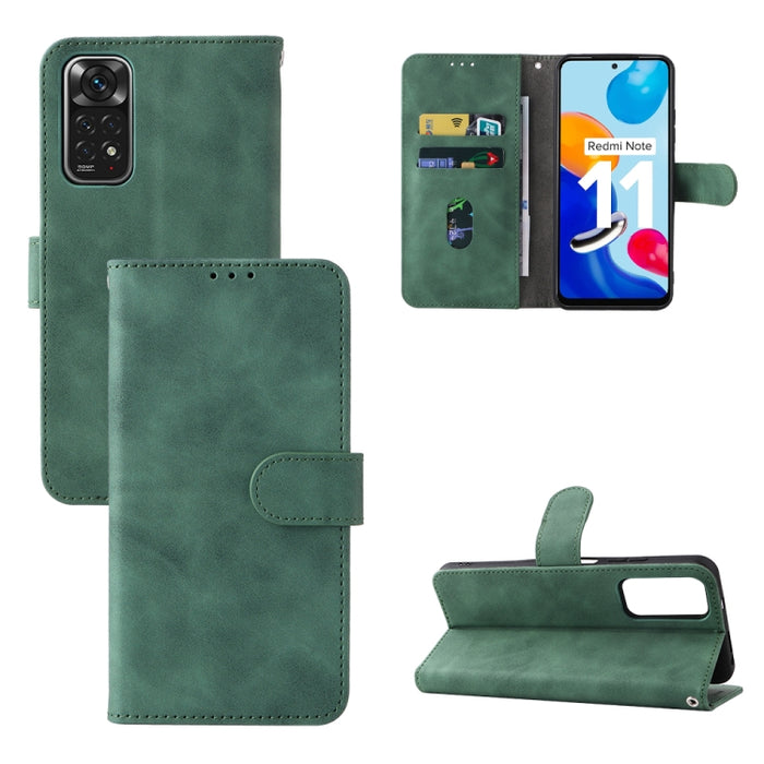 Estuche para teléfono de cuero con hebilla magnética y sensación de piel, For OPPO Realme 9i / A36, For OPPO Realme GT2 Pro 5G, For Xiaomi Redmi Note 11 / Note 11S Global, For Xiaomi Redmi Note 11 Pro 5G Foreign Version / Note 11 Pro+, For Blackview A55