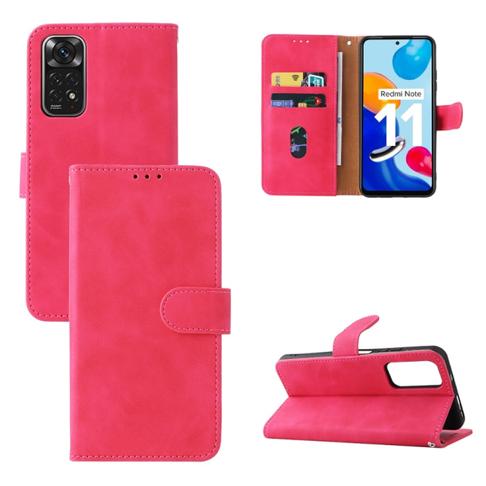 Estuche para teléfono de cuero con hebilla magnética y sensación de piel, For OPPO Realme 9i / A36, For OPPO Realme GT2 Pro 5G, For Xiaomi Redmi Note 11 / Note 11S Global, For Xiaomi Redmi Note 11 Pro 5G Foreign Version / Note 11 Pro+, For Blackview A55