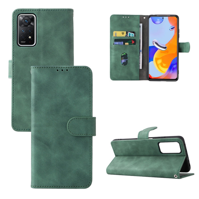 Estuche para teléfono de cuero con hebilla magnética y sensación de piel, For OPPO Realme 9i / A36, For OPPO Realme GT2 Pro 5G, For Xiaomi Redmi Note 11 / Note 11S Global, For Xiaomi Redmi Note 11 Pro 5G Foreign Version / Note 11 Pro+, For Blackview A55