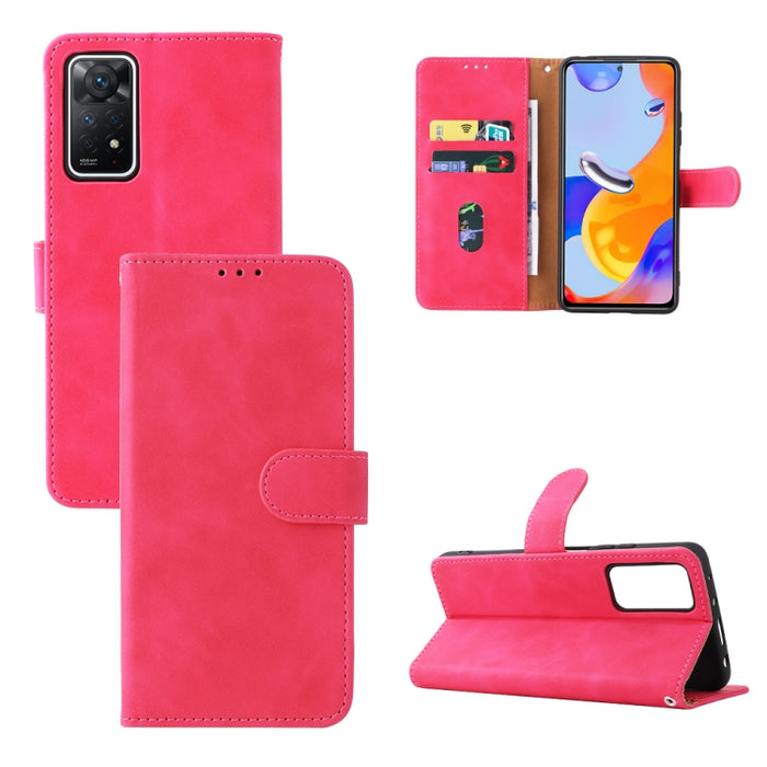 Estuche para teléfono de cuero con hebilla magnética y sensación de piel, For OPPO Realme 9i / A36, For OPPO Realme GT2 Pro 5G, For Xiaomi Redmi Note 11 / Note 11S Global, For Xiaomi Redmi Note 11 Pro 5G Foreign Version / Note 11 Pro+, For Blackview A55