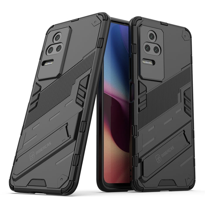 Punk Armor 2 en 1 PC + TPU Estuche para teléfono a prueba de golpes con soporte, For Xiaomi Redmi K50 Pro, For Xiaomi Redmi K50 Gaming