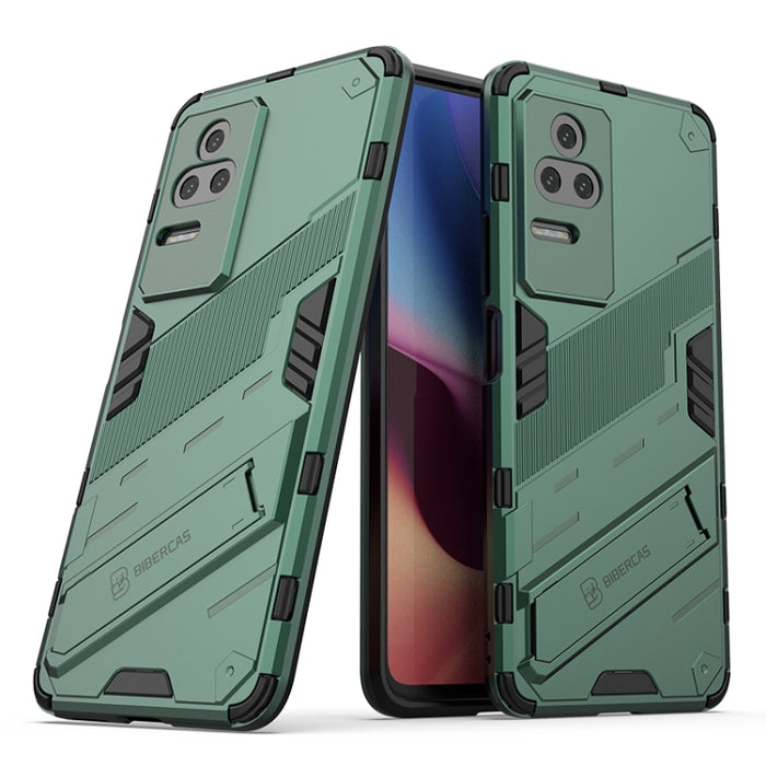 Punk Armor 2 en 1 PC + TPU Estuche para teléfono a prueba de golpes con soporte, For Xiaomi Redmi K50 Pro, For Xiaomi Redmi K50 Gaming
