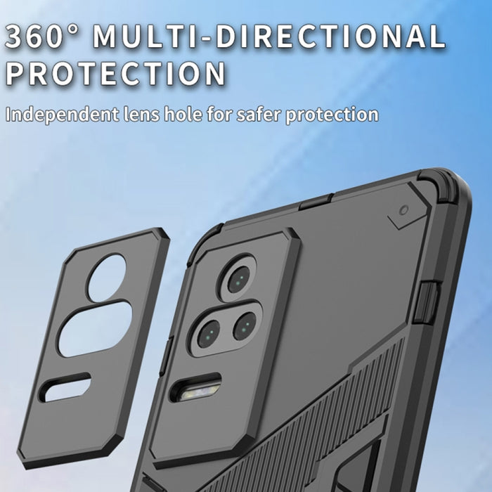 Punk Armor 2 en 1 PC + TPU Estuche para teléfono a prueba de golpes con soporte, For Xiaomi Redmi K50 Pro, For Xiaomi Redmi K50 Gaming
