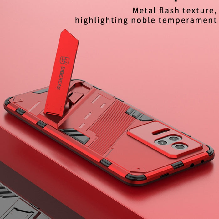 Punk Armor 2 en 1 PC + TPU Estuche para teléfono a prueba de golpes con soporte, For Xiaomi Redmi K50 Pro, For Xiaomi Redmi K50 Gaming