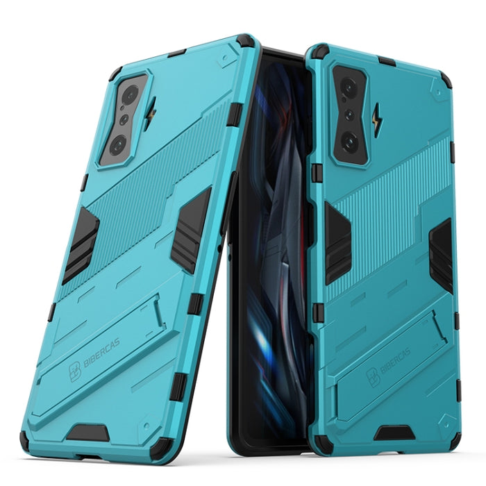 Punk Armor 2 en 1 PC + TPU Estuche para teléfono a prueba de golpes con soporte, For Xiaomi Redmi K50 Pro, For Xiaomi Redmi K50 Gaming
