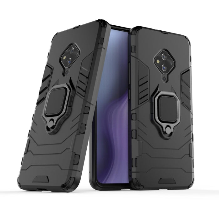 Funda protectora de PC + TPU a prueba de golpes con soporte de anillo magnético, For Vivo S5, For Vivo V17 / Y9s / S1 Pro, For Xiaomi Redmi Note 8T