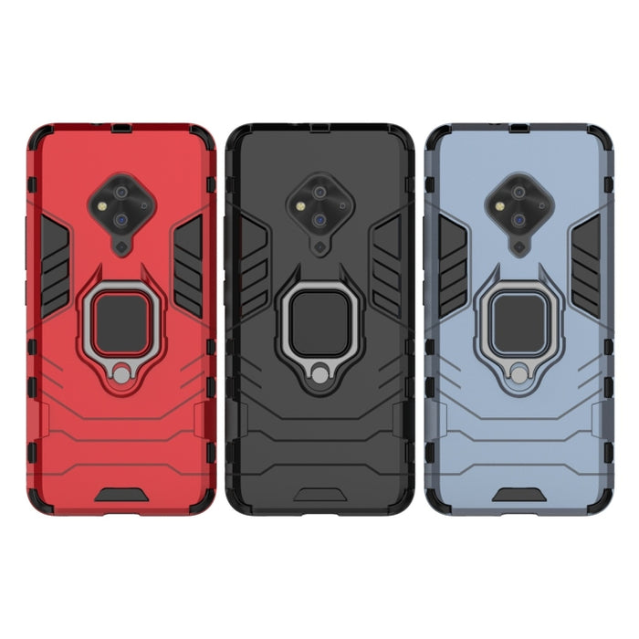 Funda protectora de PC + TPU a prueba de golpes con soporte de anillo magnético, For Vivo S5, For Vivo V17 / Y9s / S1 Pro, For Xiaomi Redmi Note 8T
