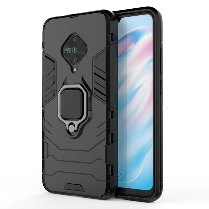 Funda protectora de PC + TPU a prueba de golpes con soporte de anillo magnético, For Vivo S5, For Vivo V17 / Y9s / S1 Pro, For Xiaomi Redmi Note 8T