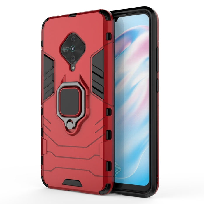 Funda protectora de PC + TPU a prueba de golpes con soporte de anillo magnético, For Vivo S5, For Vivo V17 / Y9s / S1 Pro, For Xiaomi Redmi Note 8T