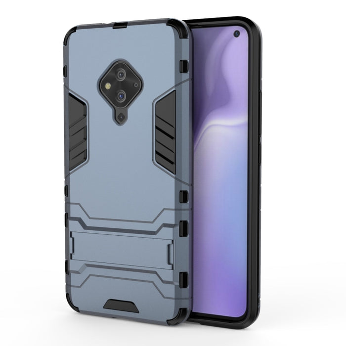 Funda protectora de PC + TPU a prueba de golpes con soporte invisible, For Vivo S5, For Vivo V17 / Y9s / S1 Pro, For Xiaomi Redmi Note 8T