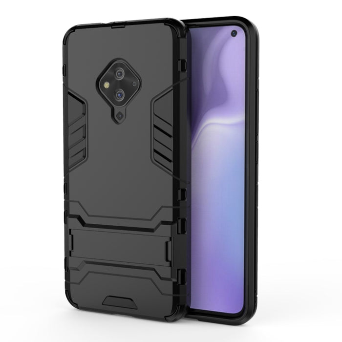 Funda protectora de PC + TPU a prueba de golpes con soporte invisible, For Vivo S5, For Vivo V17 / Y9s / S1 Pro, For Xiaomi Redmi Note 8T