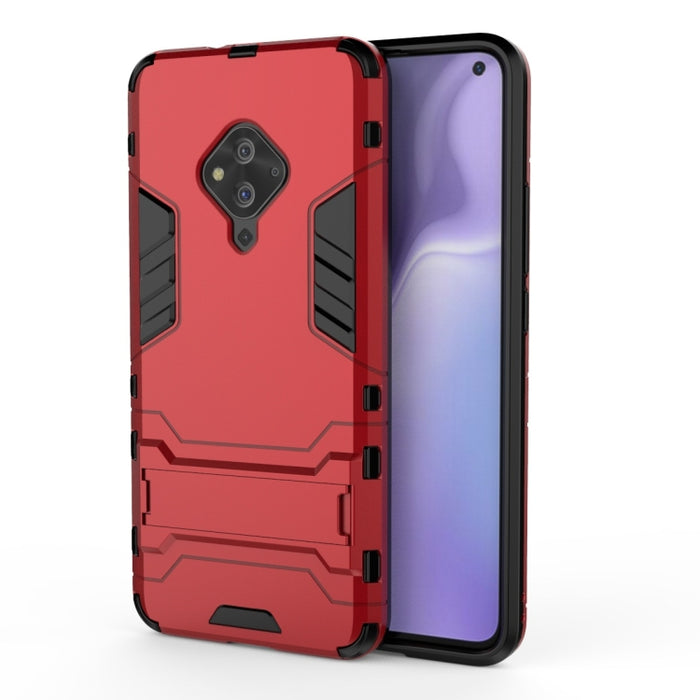 Funda protectora de PC + TPU a prueba de golpes con soporte invisible, For Vivo S5, For Vivo V17 / Y9s / S1 Pro, For Xiaomi Redmi Note 8T