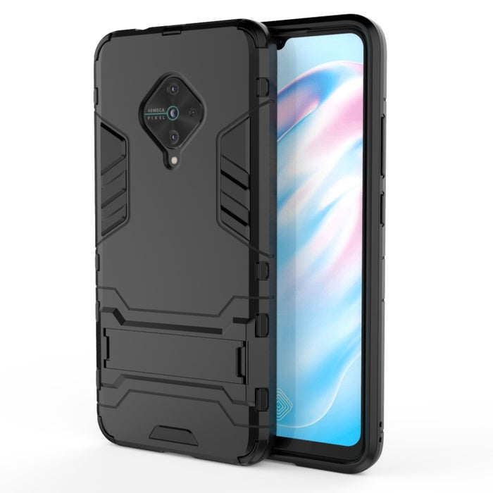 Funda protectora de PC + TPU a prueba de golpes con soporte invisible, For Vivo S5, For Vivo V17 / Y9s / S1 Pro, For Xiaomi Redmi Note 8T