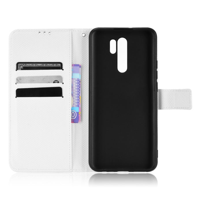 Estuche para teléfono de cuero con textura de diamante, For Xiaomi Redmi 9, For Xiaomi Redmi Note 11 4G Global / Note 11S, For Xiaomi Redmi Note 11 Pro 5G / 4G Global, For Xiaomi Mi 11 Ultra, For Xiaomi Mi CC9 Pro / Note 10 / Note 10 Pro               ...