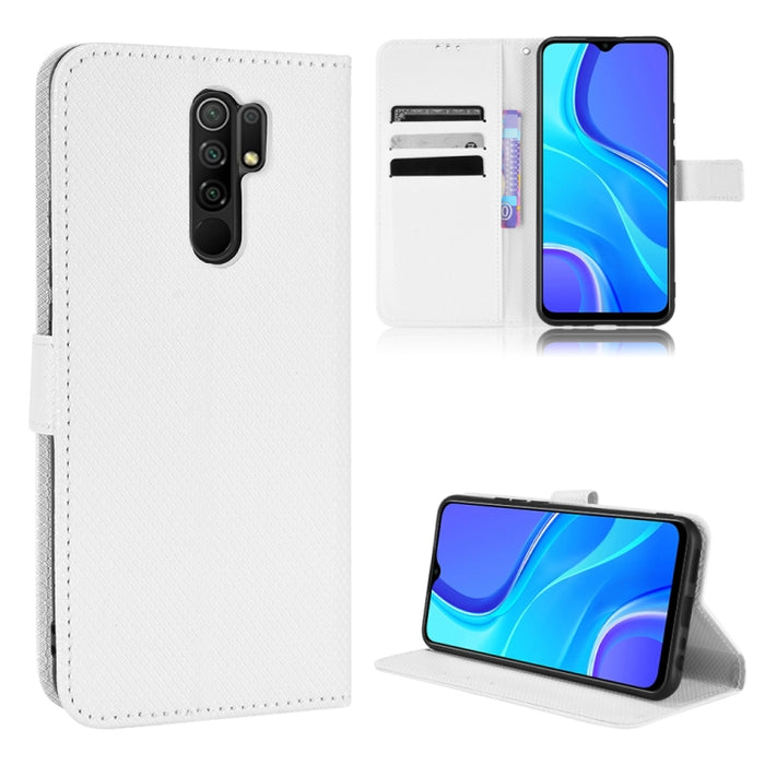 Estuche para teléfono de cuero con textura de diamante, For Xiaomi Redmi 9, For Xiaomi Redmi Note 11 4G Global / Note 11S, For Xiaomi Redmi Note 11 Pro 5G / 4G Global, For Xiaomi Mi 11 Ultra, For Xiaomi Mi CC9 Pro / Note 10 / Note 10 Pro               ...