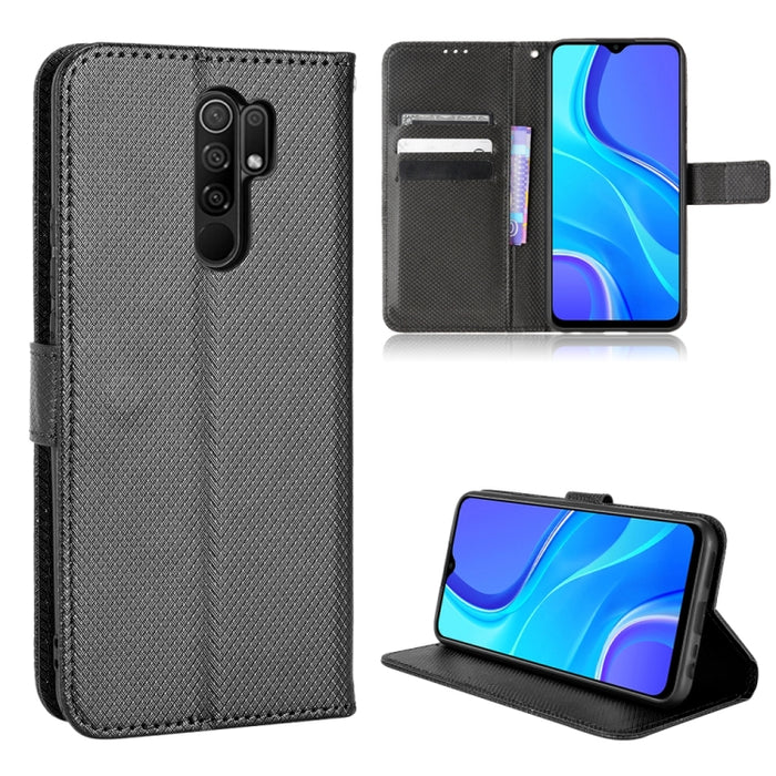 Estuche para teléfono de cuero con textura de diamante, For Xiaomi Redmi 9, For Xiaomi Redmi Note 11 4G Global / Note 11S, For Xiaomi Redmi Note 11 Pro 5G / 4G Global, For Xiaomi Mi 11 Ultra, For Xiaomi Mi CC9 Pro / Note 10 / Note 10 Pro               ...