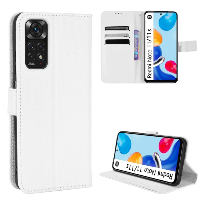 Estuche para teléfono de cuero con textura de diamante, For Xiaomi Redmi 9, For Xiaomi Redmi Note 11 4G Global / Note 11S, For Xiaomi Redmi Note 11 Pro 5G / 4G Global, For Xiaomi Mi 11 Ultra, For Xiaomi Mi CC9 Pro / Note 10 / Note 10 Pro               ...