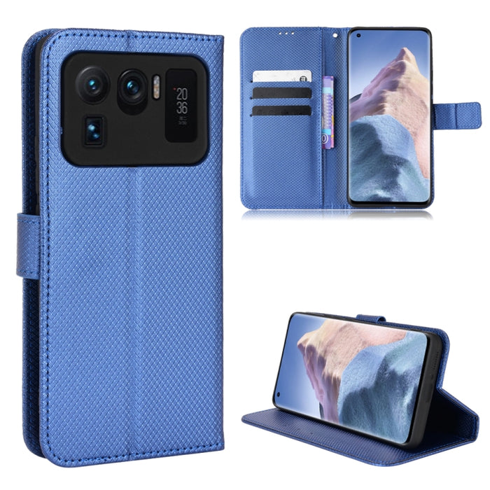 Estuche para teléfono de cuero con textura de diamante, For Xiaomi Redmi 9, For Xiaomi Redmi Note 11 4G Global / Note 11S, For Xiaomi Redmi Note 11 Pro 5G / 4G Global, For Xiaomi Mi 11 Ultra, For Xiaomi Mi CC9 Pro / Note 10 / Note 10 Pro               ...
