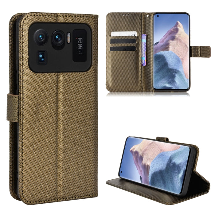 Estuche para teléfono de cuero con textura de diamante, For Xiaomi Redmi 9, For Xiaomi Redmi Note 11 4G Global / Note 11S, For Xiaomi Redmi Note 11 Pro 5G / 4G Global, For Xiaomi Mi 11 Ultra, For Xiaomi Mi CC9 Pro / Note 10 / Note 10 Pro               ...