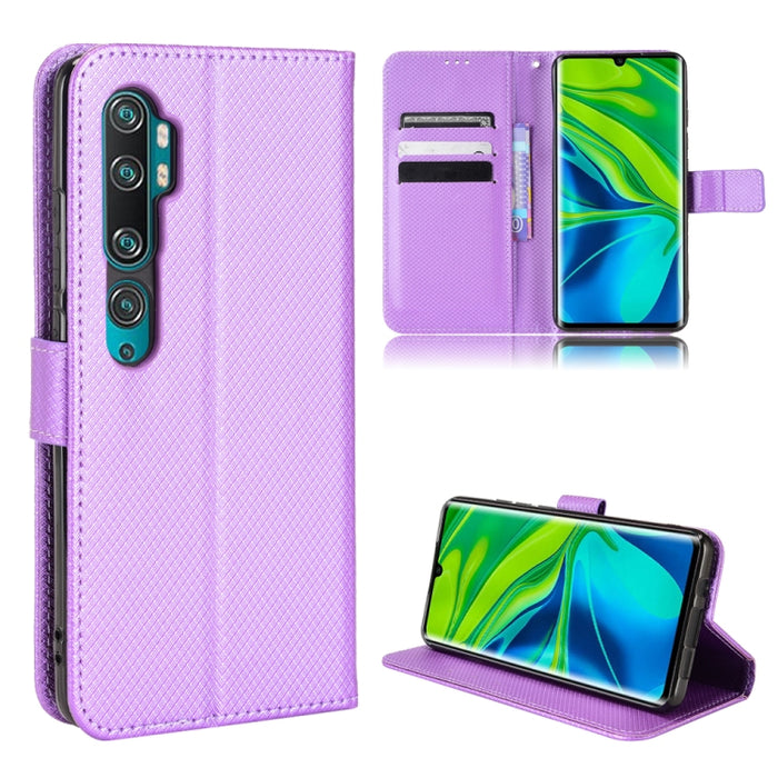 Estuche para teléfono de cuero con textura de diamante, For Xiaomi Redmi 9, For Xiaomi Redmi Note 11 4G Global / Note 11S, For Xiaomi Redmi Note 11 Pro 5G / 4G Global, For Xiaomi Mi 11 Ultra, For Xiaomi Mi CC9 Pro / Note 10 / Note 10 Pro               ...