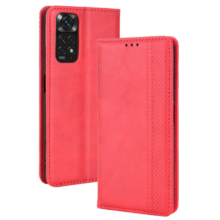 Hebilla magnética Retro Crazy Horse Funda de cuero para teléfono, For Motorola Moto Edge 30 Pro/Edge+ 2022/Edge X30, For Wiko Y82, For Xiaomi Redmi Note 11S / Note 11 4G Overseas Version, For Xiaomi Redmi Note 11 Pro 4G / 5G Overseas Version           ...