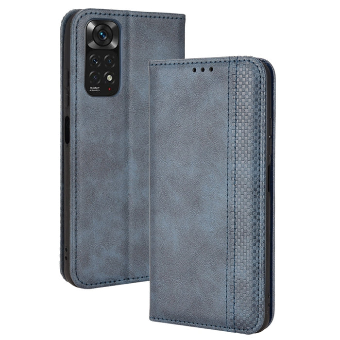 Hebilla magnética Retro Crazy Horse Funda de cuero para teléfono, For Motorola Moto Edge 30 Pro/Edge+ 2022/Edge X30, For Wiko Y82, For Xiaomi Redmi Note 11S / Note 11 4G Overseas Version, For Xiaomi Redmi Note 11 Pro 4G / 5G Overseas Version           ...