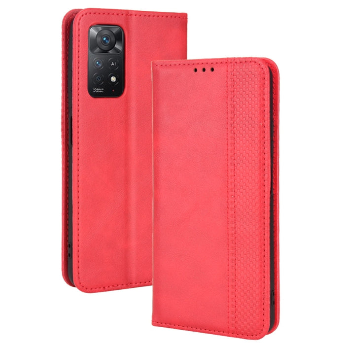 Hebilla magnética Retro Crazy Horse Funda de cuero para teléfono, For Motorola Moto Edge 30 Pro/Edge+ 2022/Edge X30, For Wiko Y82, For Xiaomi Redmi Note 11S / Note 11 4G Overseas Version, For Xiaomi Redmi Note 11 Pro 4G / 5G Overseas Version           ...