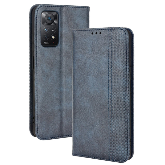 Hebilla magnética Retro Crazy Horse Funda de cuero para teléfono, For Motorola Moto Edge 30 Pro/Edge+ 2022/Edge X30, For Wiko Y82, For Xiaomi Redmi Note 11S / Note 11 4G Overseas Version, For Xiaomi Redmi Note 11 Pro 4G / 5G Overseas Version           ...