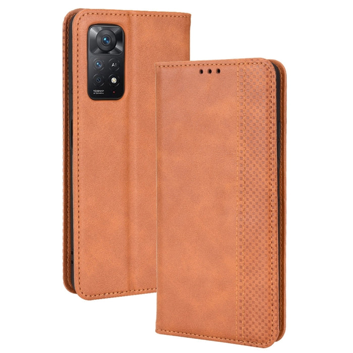 Hebilla magnética Retro Crazy Horse Funda de cuero para teléfono, For Motorola Moto Edge 30 Pro/Edge+ 2022/Edge X30, For Wiko Y82, For Xiaomi Redmi Note 11S / Note 11 4G Overseas Version, For Xiaomi Redmi Note 11 Pro 4G / 5G Overseas Version           ...