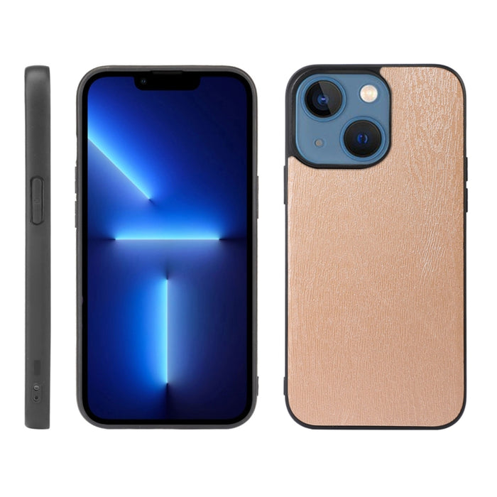 Caja del teléfono de la PU de la textura de madera, For iPhone 13, For iPhone 13 Pro, For iPhone 13 Pro Max