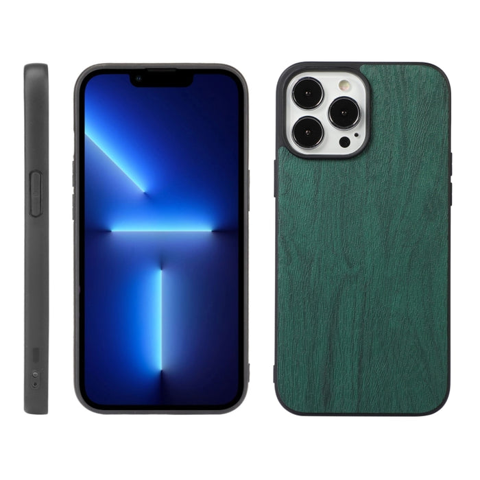 Caja del teléfono de la PU de la textura de madera, For iPhone 13, For iPhone 13 Pro, For iPhone 13 Pro Max