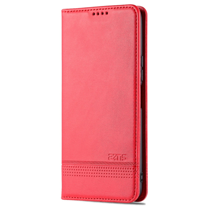 Estuche para teléfono de cuero con textura de becerro magnético AZNS, For vivo Y76s / Y74s, For Honor Play 30 Plus, For Redmi Note 11 4G Overseas Version / Note 11S, For Redmi Note 11 Pro Overseas Version, For Honor X30, For Samsung Galaxy A13 4G