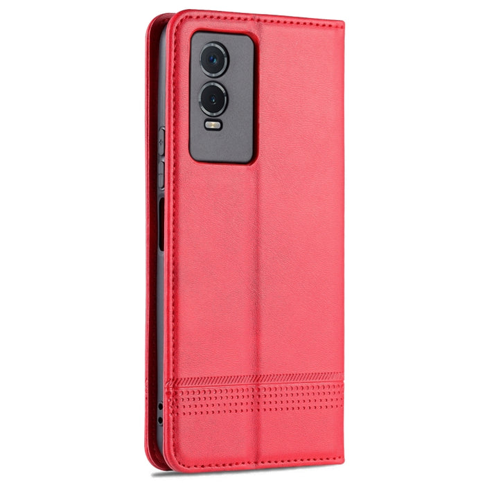 Estuche para teléfono de cuero con textura de becerro magnético AZNS, For vivo Y76s / Y74s, For Honor Play 30 Plus, For Redmi Note 11 4G Overseas Version / Note 11S, For Redmi Note 11 Pro Overseas Version, For Honor X30, For Samsung Galaxy A13 4G