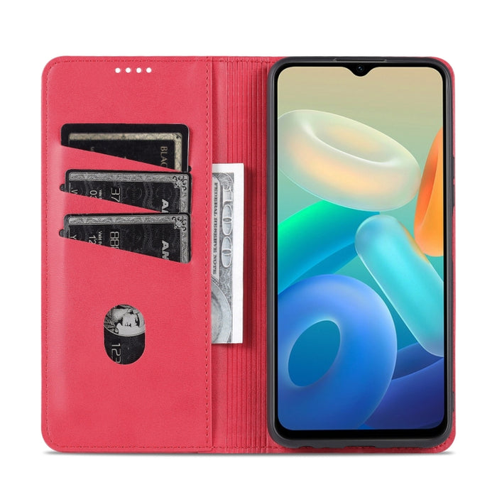 Estuche para teléfono de cuero con textura de becerro magnético AZNS, For vivo Y76s / Y74s, For Honor Play 30 Plus, For Redmi Note 11 4G Overseas Version / Note 11S, For Redmi Note 11 Pro Overseas Version, For Honor X30, For Samsung Galaxy A13 4G