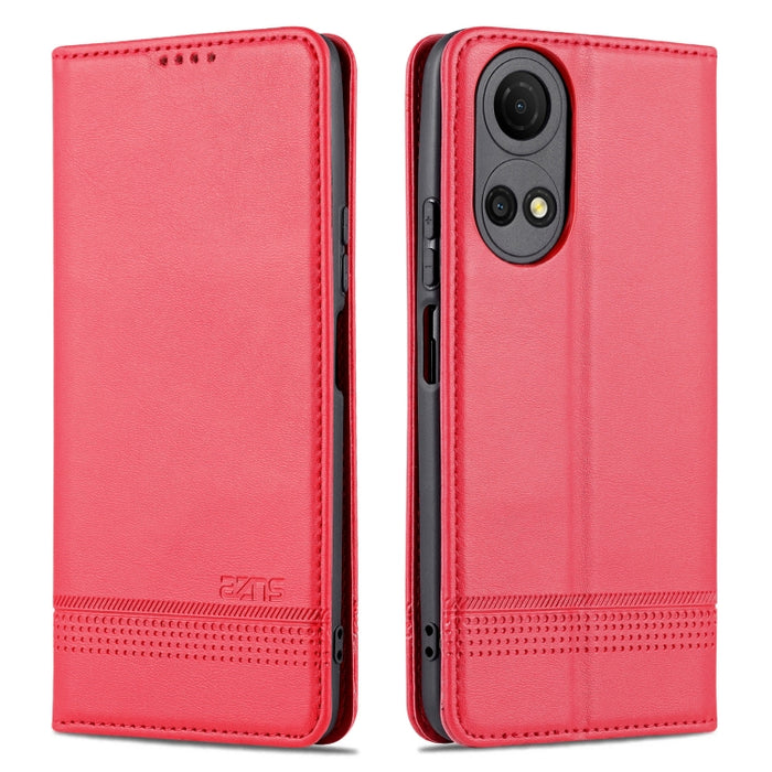 Estuche para teléfono de cuero con textura de becerro magnético AZNS, For vivo Y76s / Y74s, For Honor Play 30 Plus, For Redmi Note 11 4G Overseas Version / Note 11S, For Redmi Note 11 Pro Overseas Version, For Honor X30, For Samsung Galaxy A13 4G