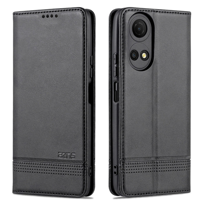 Estuche para teléfono de cuero con textura de becerro magnético AZNS, For vivo Y76s / Y74s, For Honor Play 30 Plus, For Redmi Note 11 4G Overseas Version / Note 11S, For Redmi Note 11 Pro Overseas Version, For Honor X30, For Samsung Galaxy A13 4G
