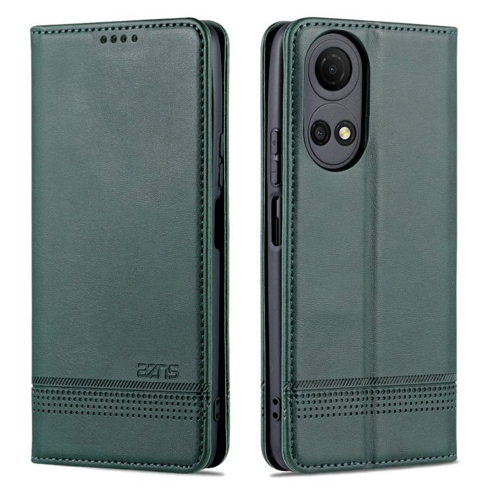 Estuche para teléfono de cuero con textura de becerro magnético AZNS, For vivo Y76s / Y74s, For Honor Play 30 Plus, For Redmi Note 11 4G Overseas Version / Note 11S, For Redmi Note 11 Pro Overseas Version, For Honor X30, For Samsung Galaxy A13 4G