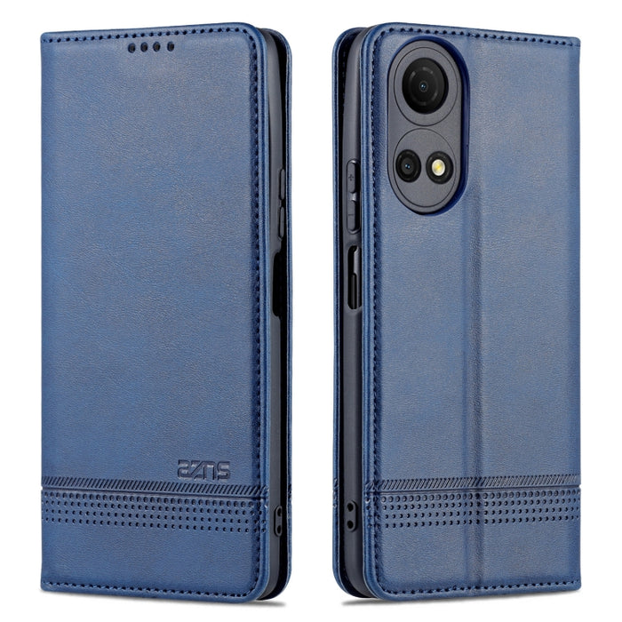 Estuche para teléfono de cuero con textura de becerro magnético AZNS, For vivo Y76s / Y74s, For Honor Play 30 Plus, For Redmi Note 11 4G Overseas Version / Note 11S, For Redmi Note 11 Pro Overseas Version, For Honor X30, For Samsung Galaxy A13 4G