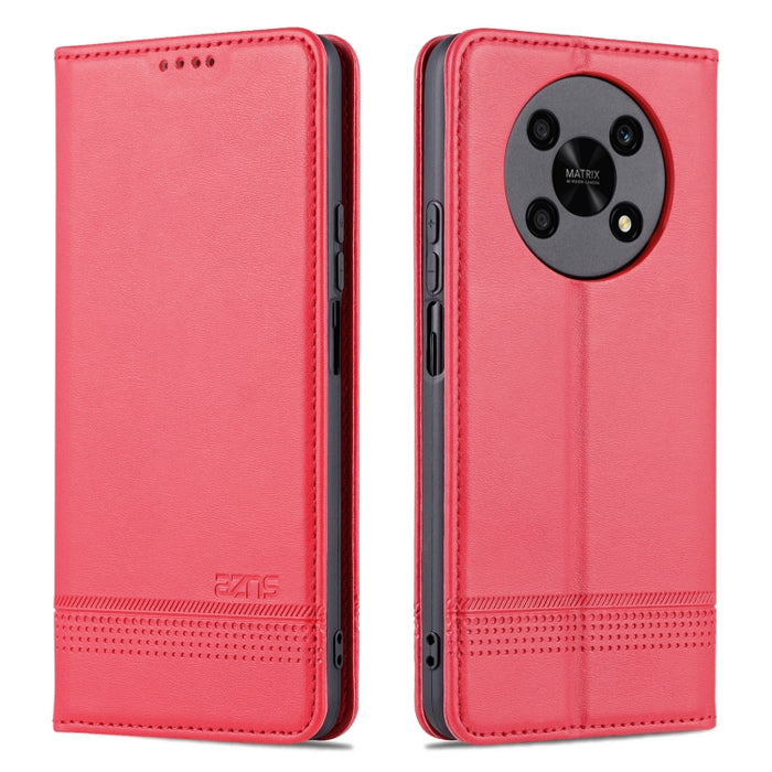 Estuche para teléfono de cuero con textura de becerro magnético AZNS, For vivo Y76s / Y74s, For Honor Play 30 Plus, For Redmi Note 11 4G Overseas Version / Note 11S, For Redmi Note 11 Pro Overseas Version, For Honor X30, For Samsung Galaxy A13 4G