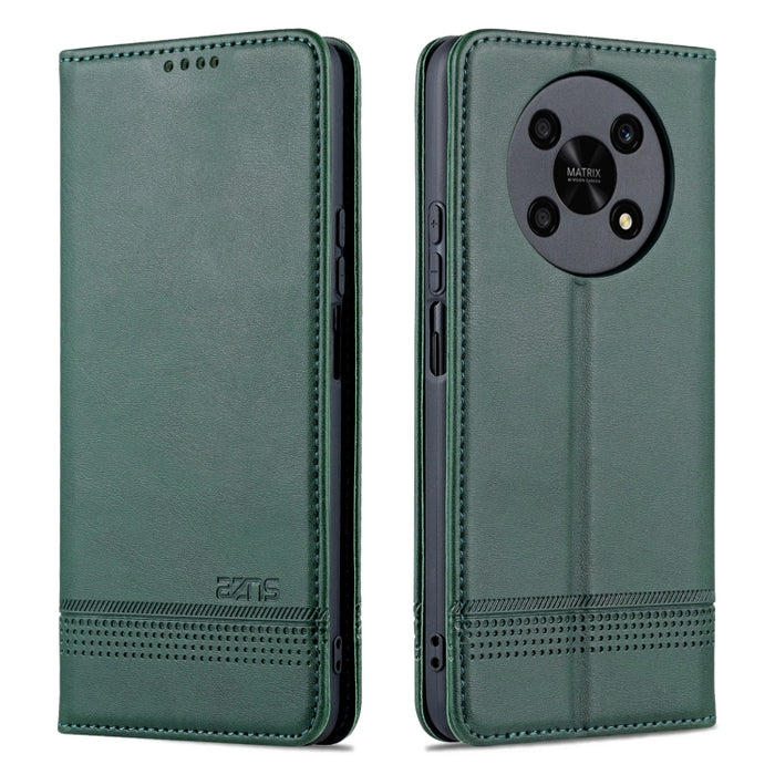 Estuche para teléfono de cuero con textura de becerro magnético AZNS, For vivo Y76s / Y74s, For Honor Play 30 Plus, For Redmi Note 11 4G Overseas Version / Note 11S, For Redmi Note 11 Pro Overseas Version, For Honor X30, For Samsung Galaxy A13 4G