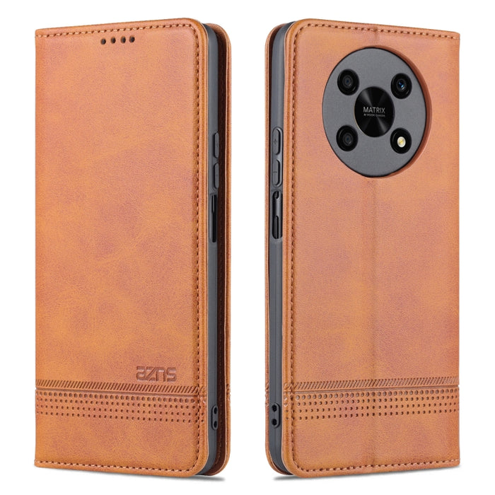 Estuche para teléfono de cuero con textura de becerro magnético AZNS, For vivo Y76s / Y74s, For Honor Play 30 Plus, For Redmi Note 11 4G Overseas Version / Note 11S, For Redmi Note 11 Pro Overseas Version, For Honor X30, For Samsung Galaxy A13 4G
